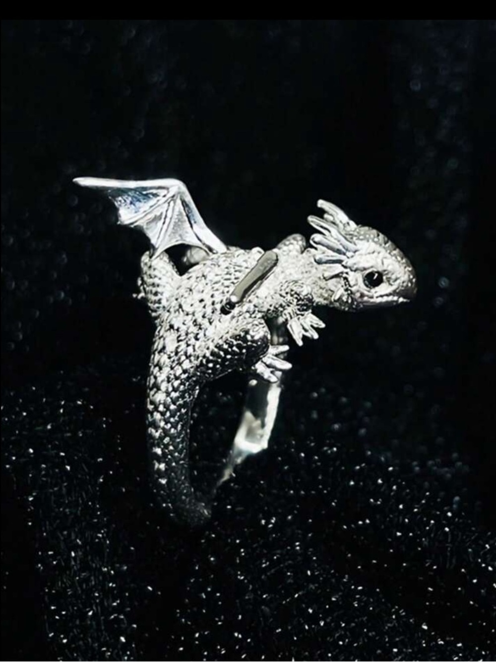 Silver Dragon Ring - Picture 3 of 12